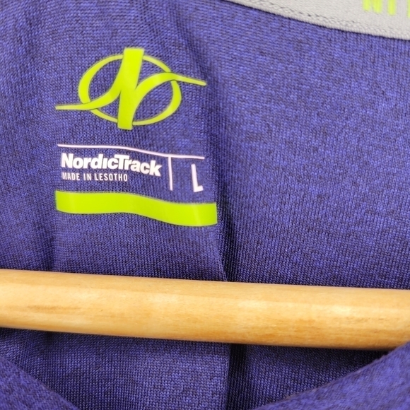 NordicTrack Men’s Long Sleeve Shirts - Blue & Purple, set of 2 - Picture 6 of 11